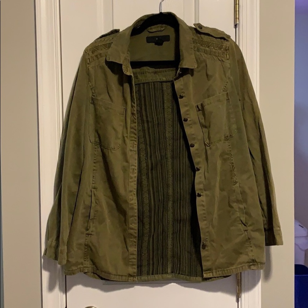 Army Green Aztec Jacket